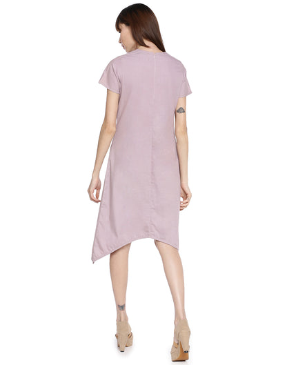 Blueberry Basic Asymmetric Dress