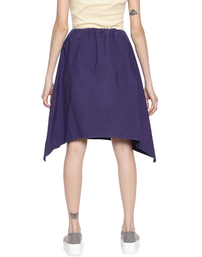 Grape Asymmetric Skirt