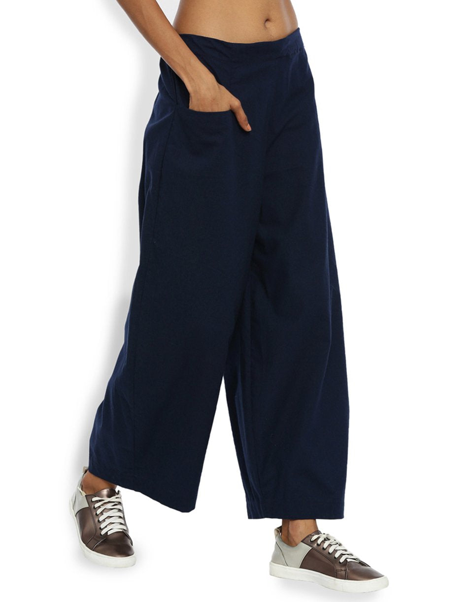 Navy Blue Cocoon Pant