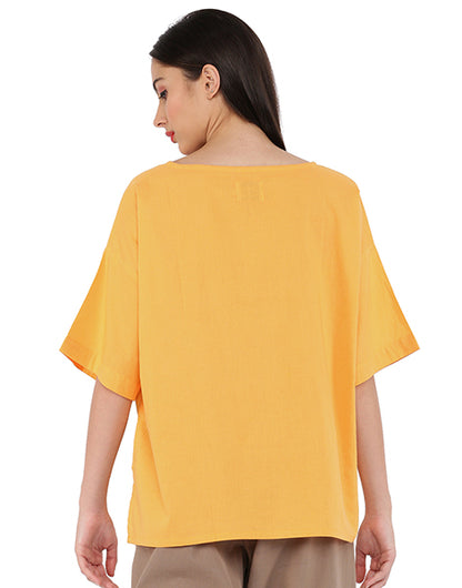 Tangerine Square Sleeve Kaftan