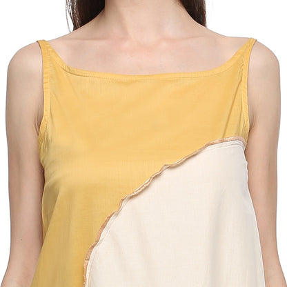 Yellow Kites Open Cocoon Maxi Dress