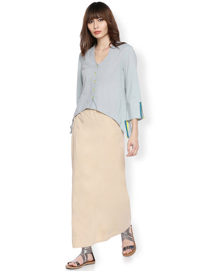 Naseberry Asymmetric Wrap Skirt