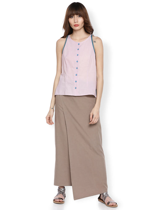 Date Asymmetric Wrap Skirt