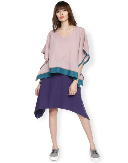 Grape Asymmetric Skirt