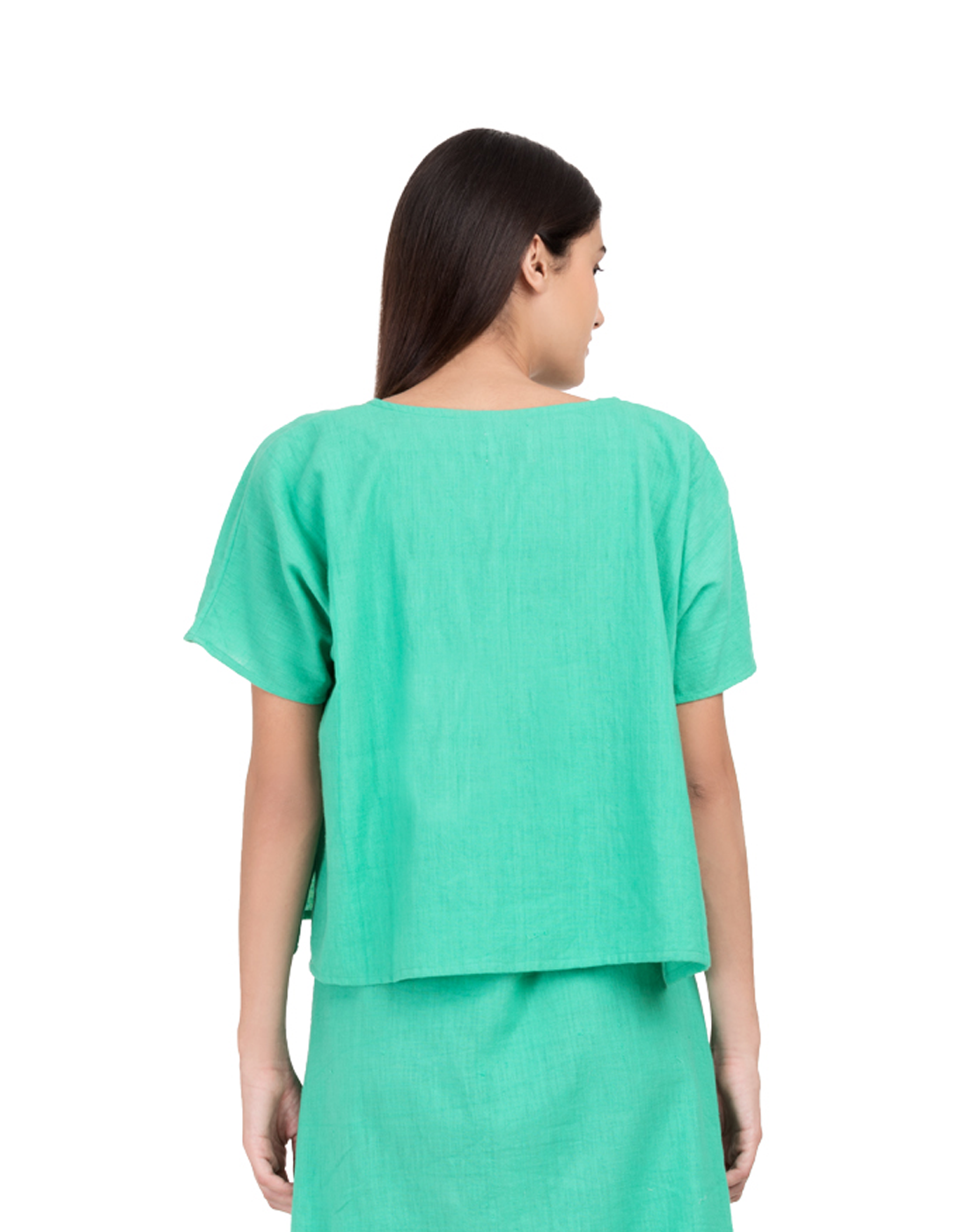 Green Khadi Shrug