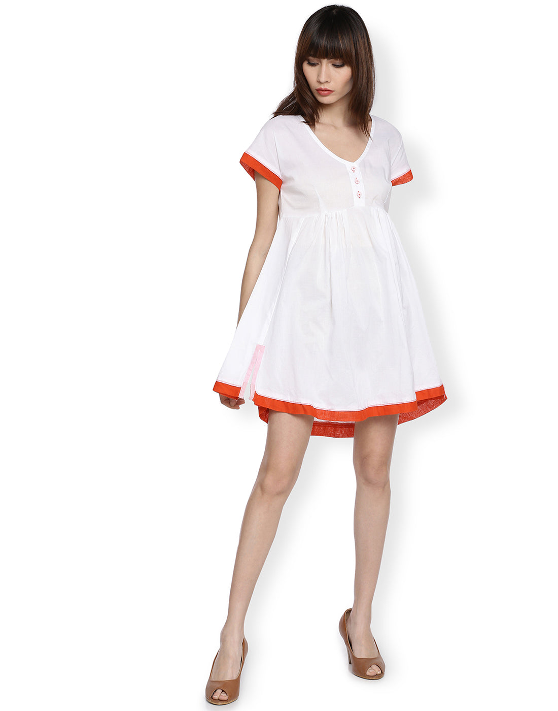 Litchi Orange Full Tunic