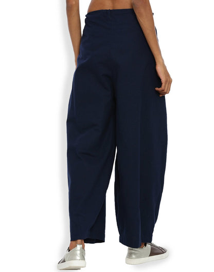 Navy Blue Cocoon Pant