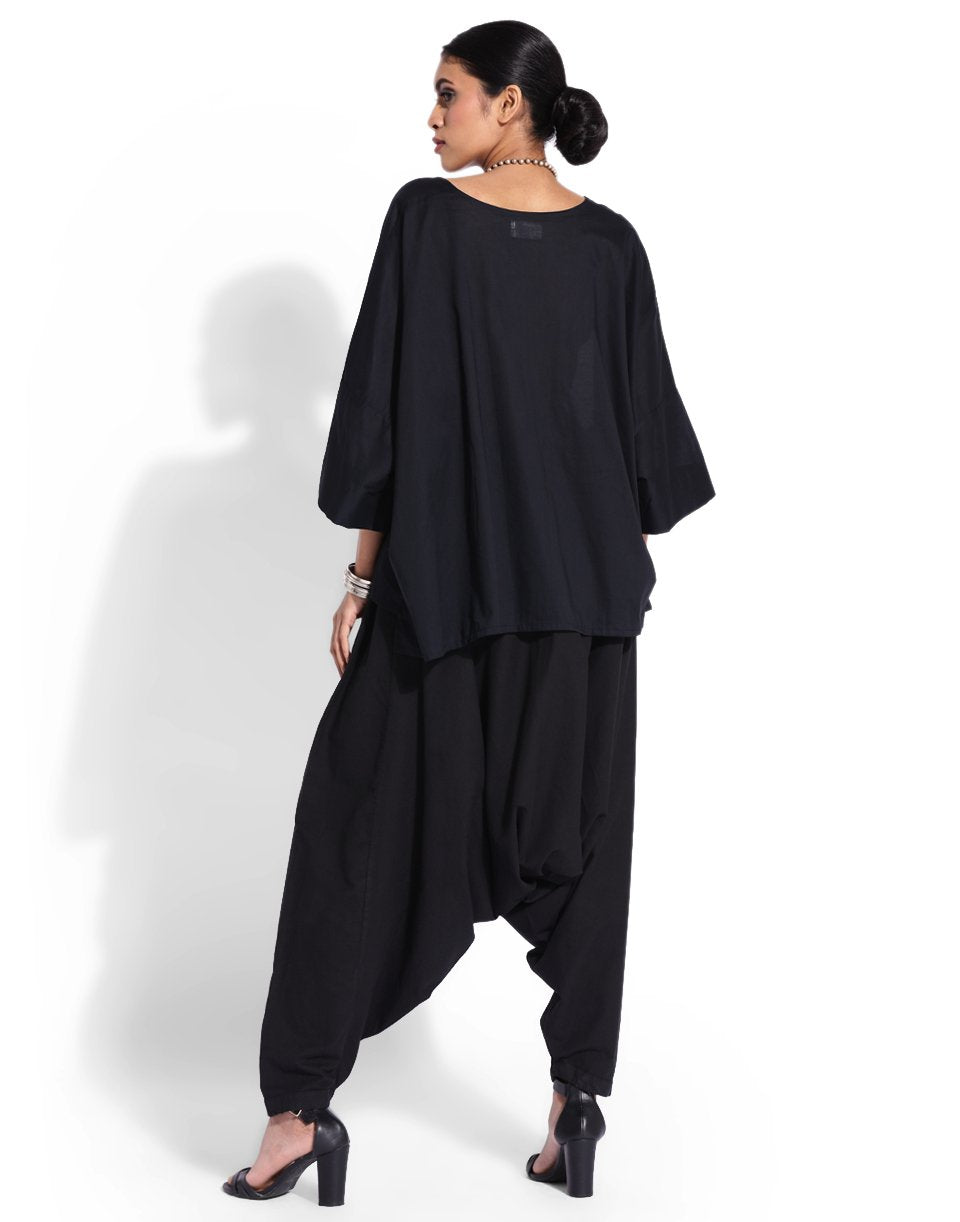 Black Bat Wing Kaftan