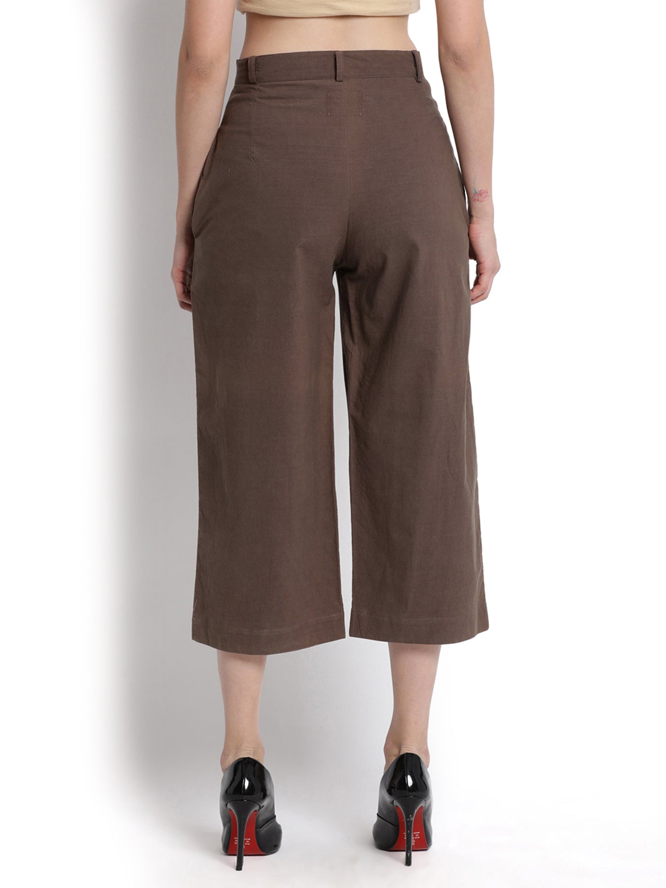 Tobacco Narrow Cropped Pant