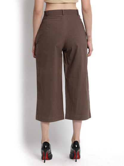 Tobacco Narrow Cropped Pant