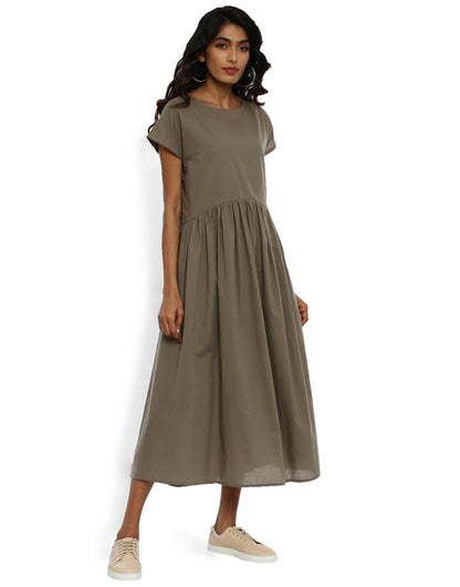 Khaki Tunic Dress