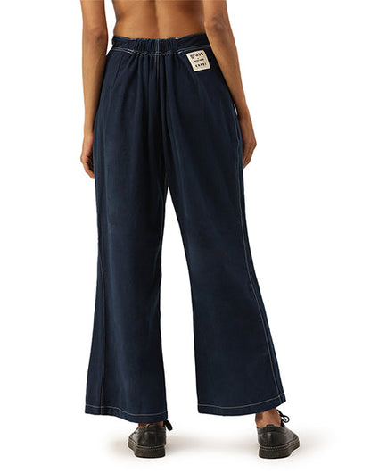 Dark Blue Boot Cut Khadi Jeans