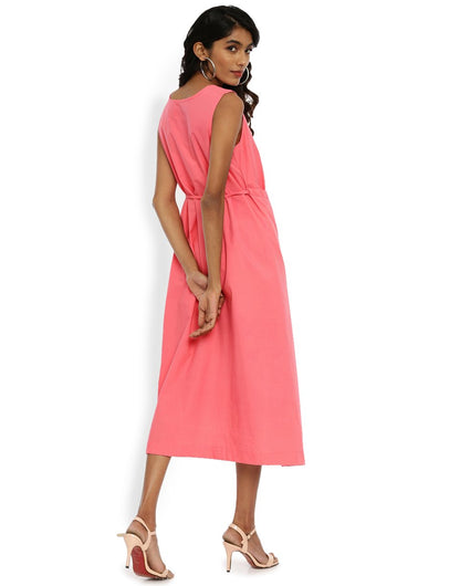 Pink Wrap Dress