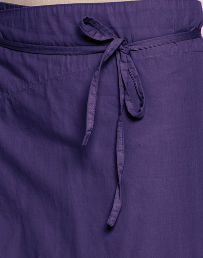 Grape Asymmetric Wrap Skirt