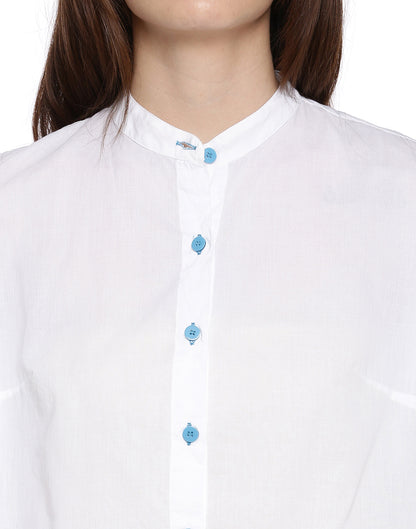 Litchi Bluecorn Boyfriend Shirt