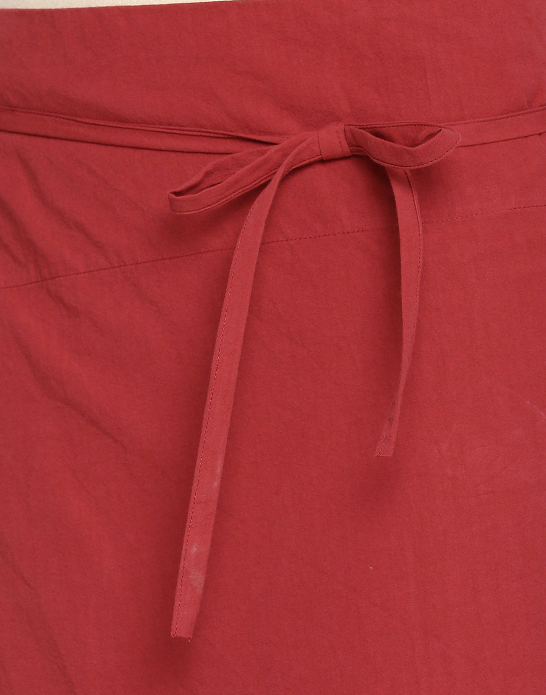 Cherry Asymmetric Wrap Skirt