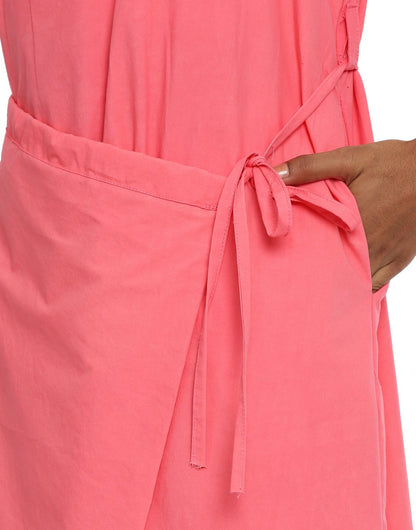 Pink Wrap Dress