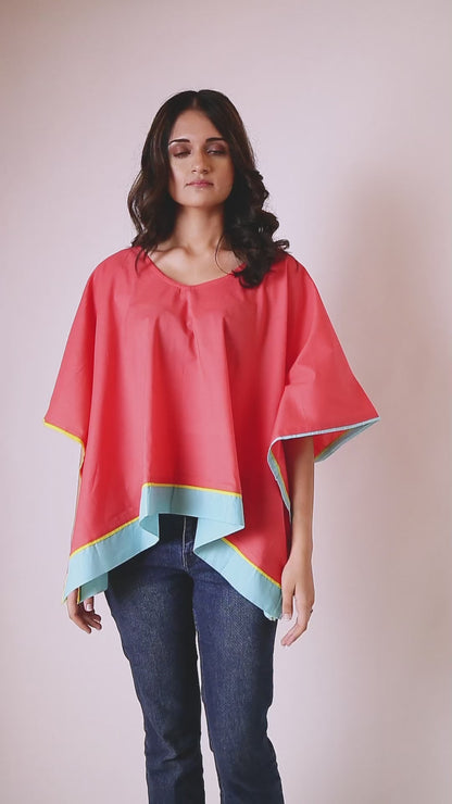 Watermelon Poncho Kaftan