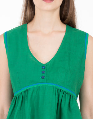 Green Khadi Barmer Easy Tunic