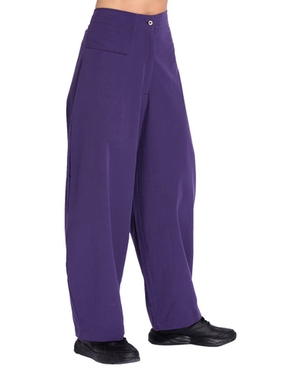 Purple Fitted Cocoon Pant