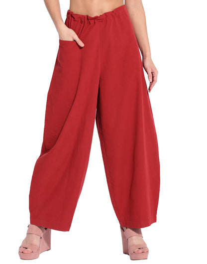 Maroon Cocoon Pant