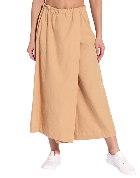 Beige Wrap Over Pant