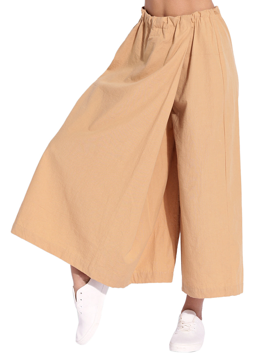 Beige Wrap Over Pant