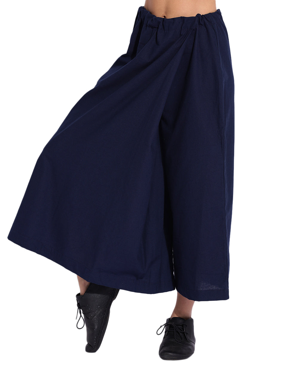 Navy Blue Wrap Over Pant