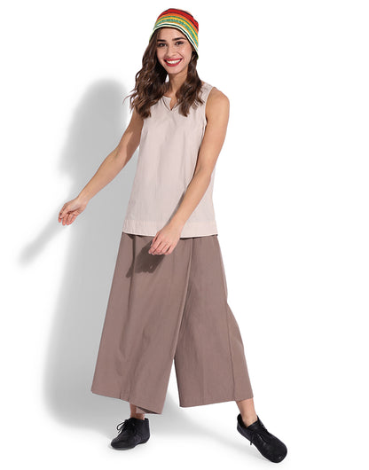 Brown Wrap Over Pant