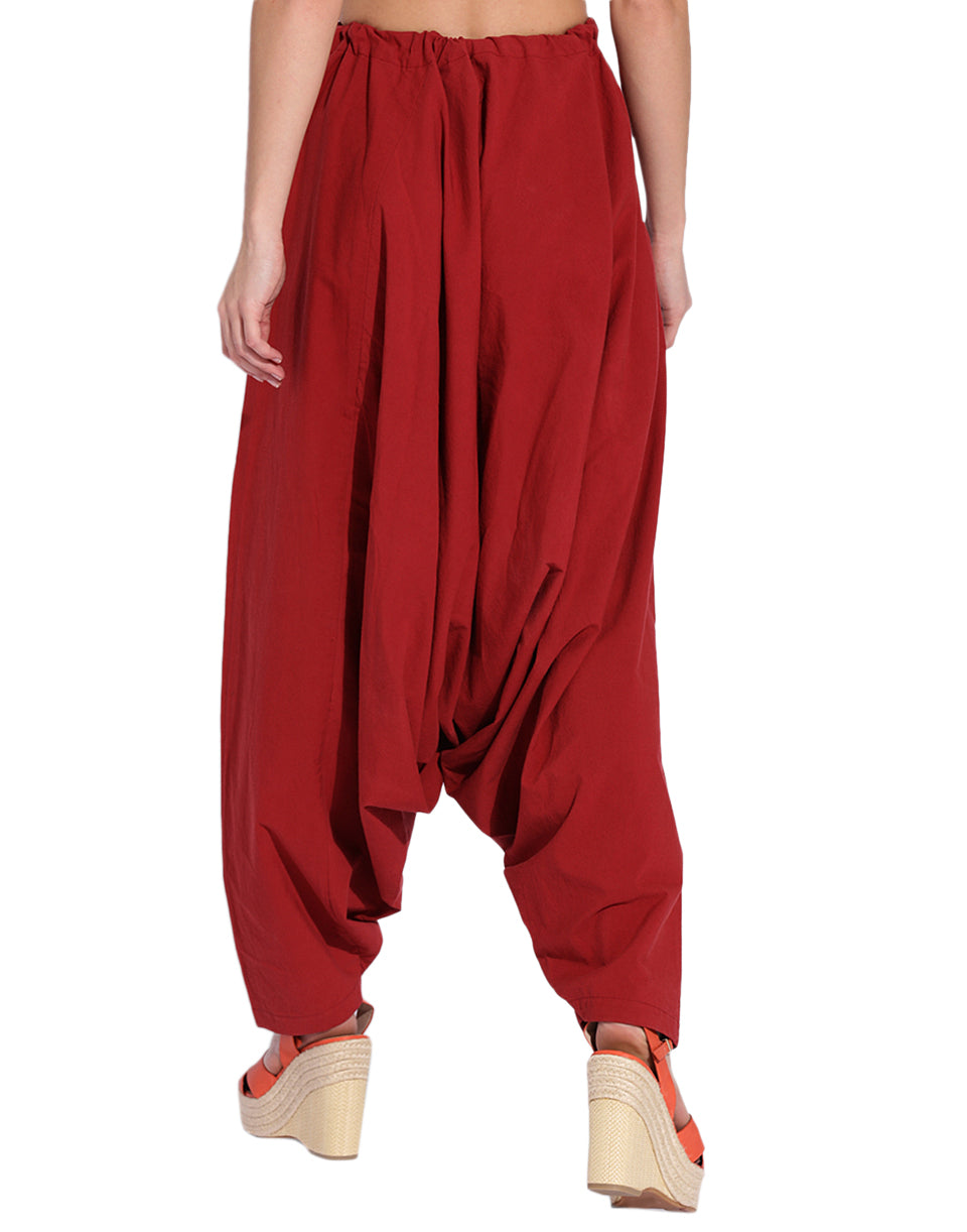 Maroon Afghan Pant