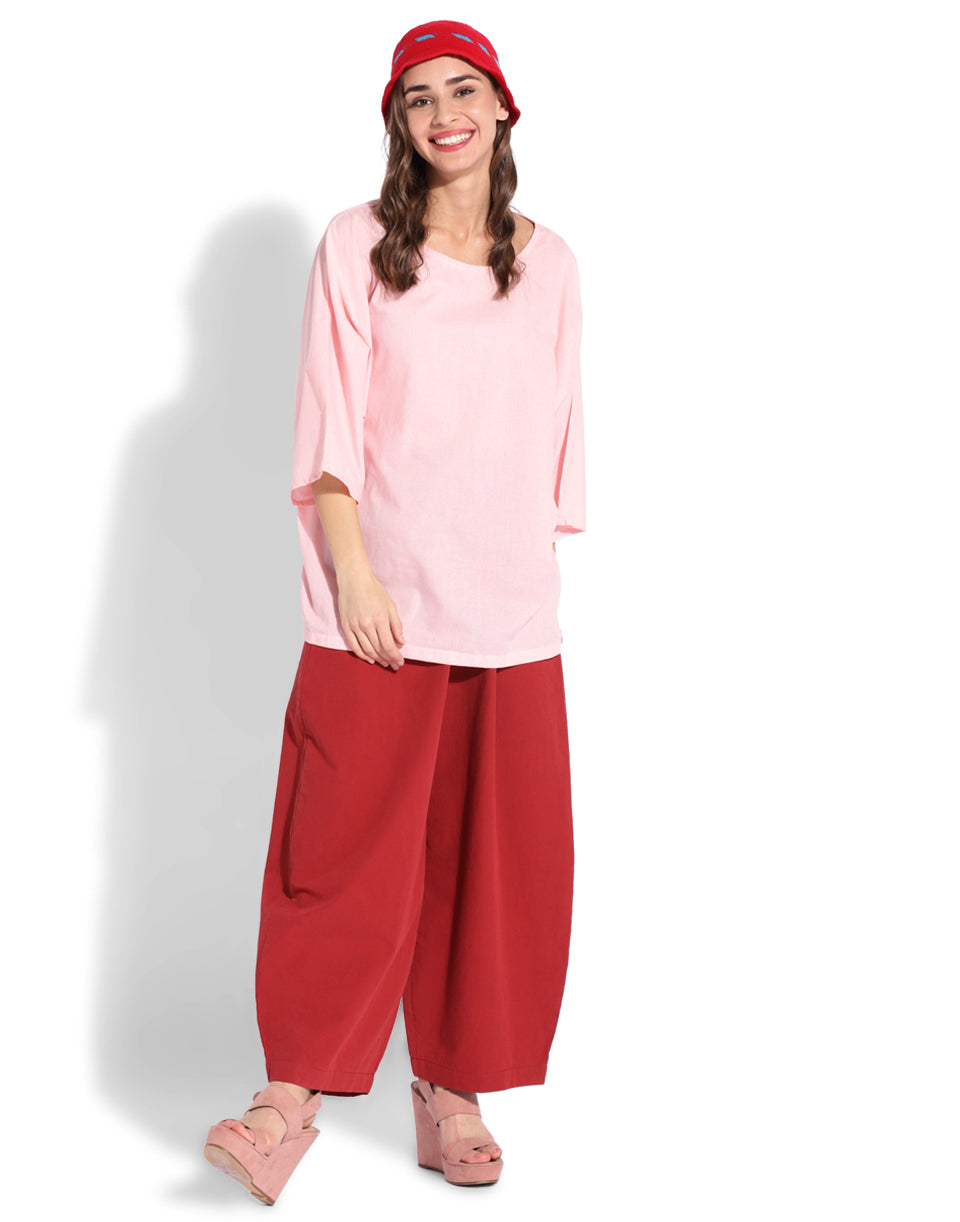 Maroon Cocoon Pant