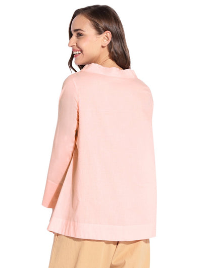 Baby Pink  High Neck  Top