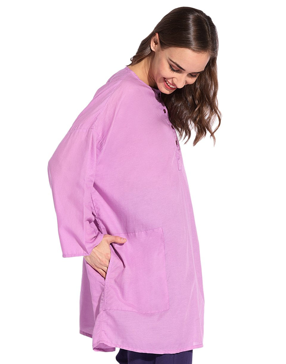 Lilac Very Loose Kurta Shirt