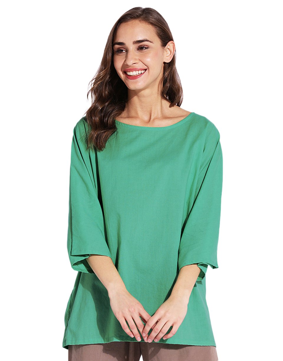 Green Simple Dolmon Kaftan