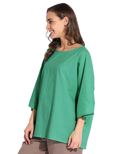 Green Simple Dolmon Kaftan