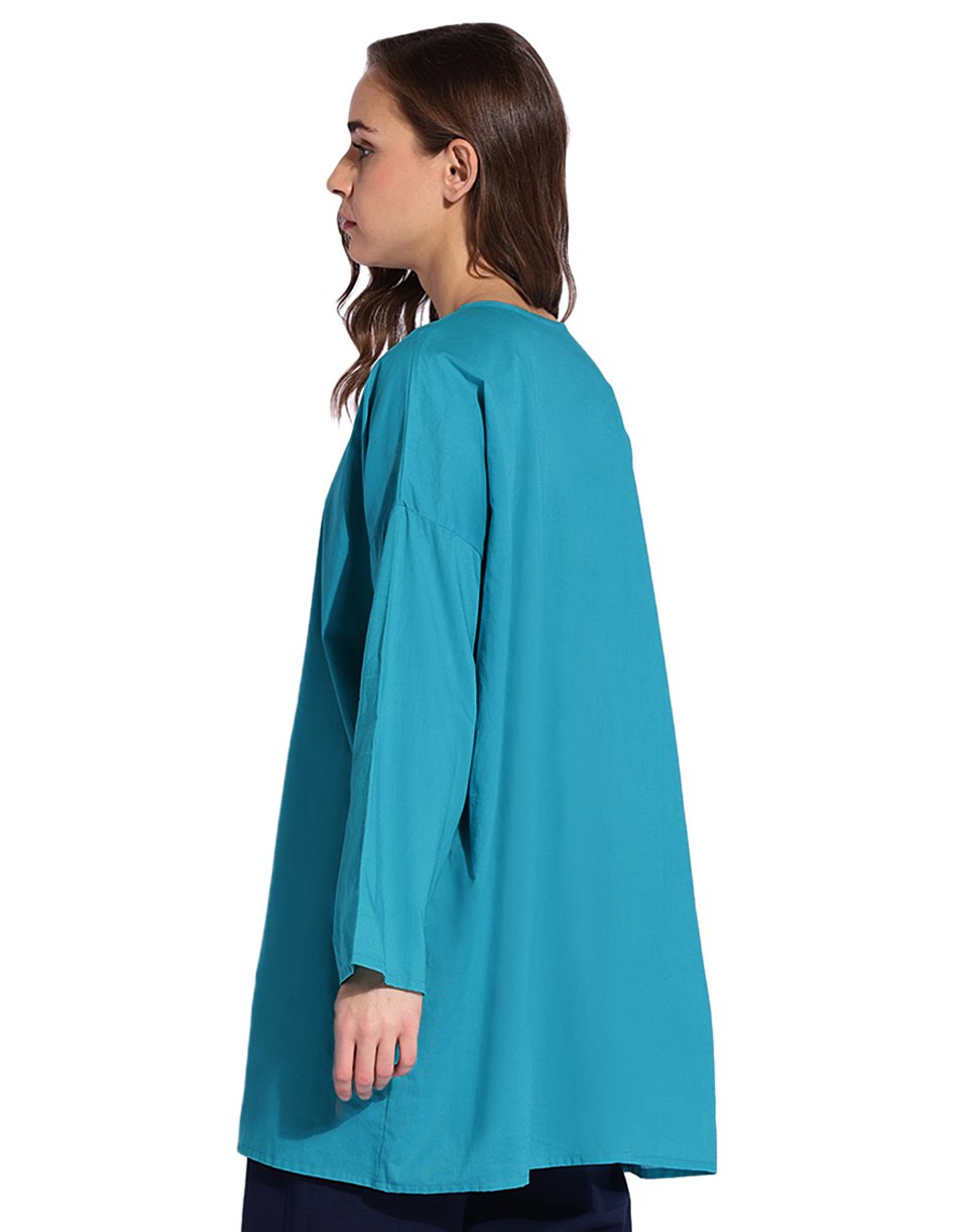 Turquoise Very Loose Kurta Shirt