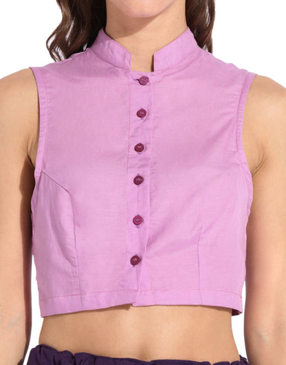 Lilac Bustier Blouse