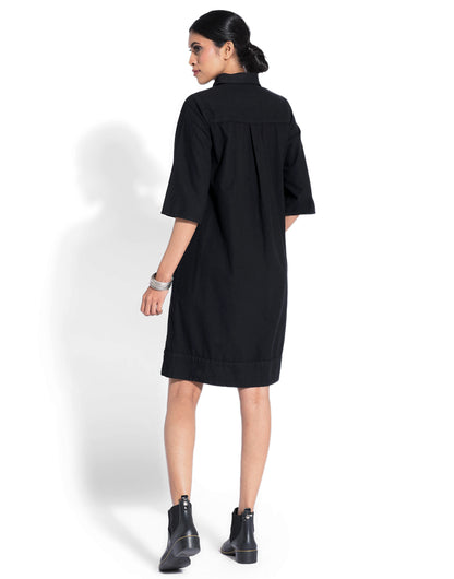 Black Shirt Dress