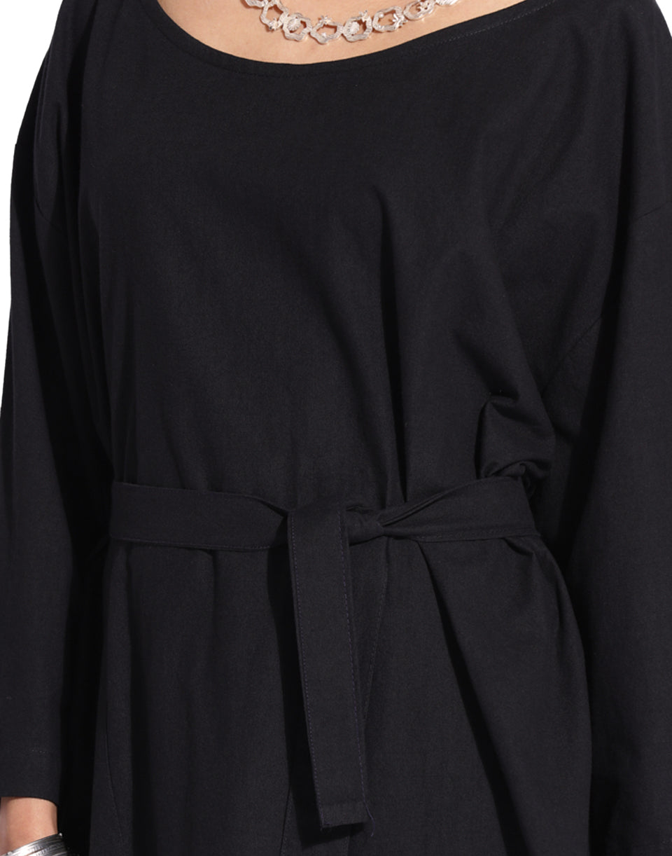 Black Belted Dress