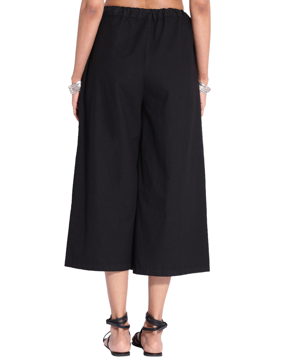 Black Wrap Over Pant