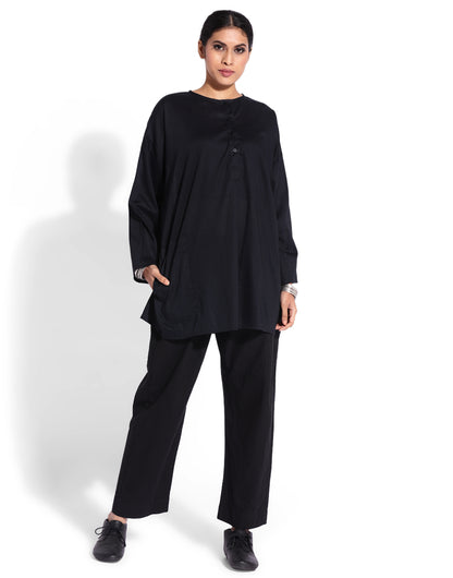 Black Very Loose Kurta Shirt