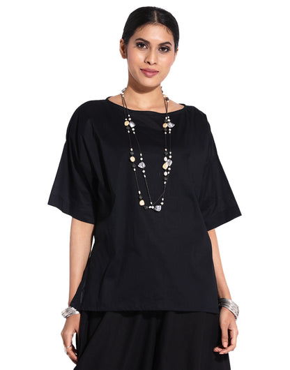 Black Square Sleeve Kaftan