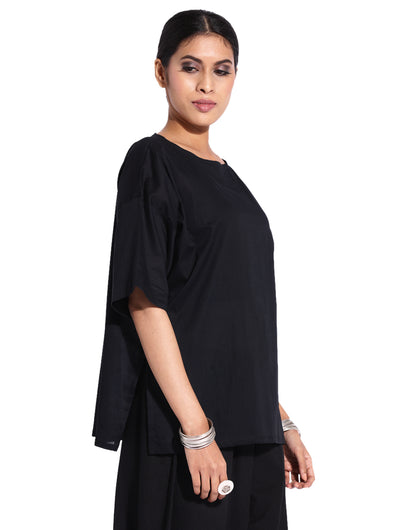 Black Square Sleeve Kaftan