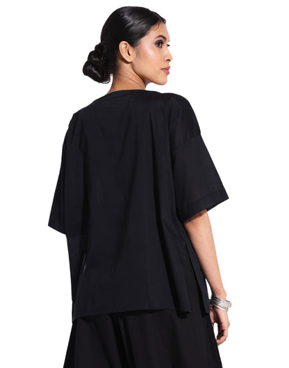 Black Square Sleeve Kaftan