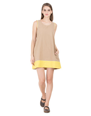 Khaki Bangalore Shift Dress