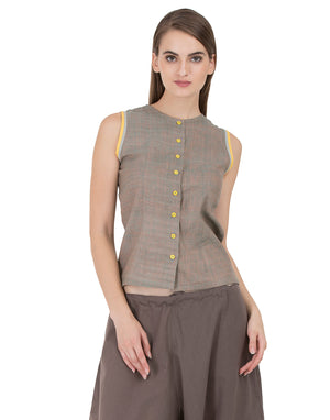 Khaki Khadi Gurgaon Camisole