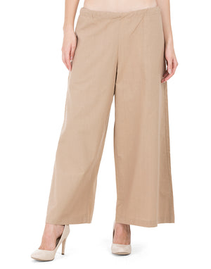 Khaki Rampur Palazzo Pant