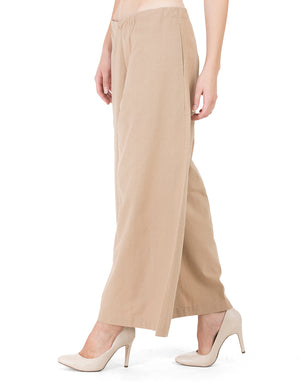 Khaki Rampur Palazzo Pant