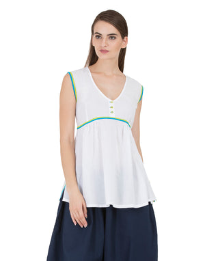 White Barmer Easy Tunic