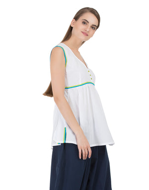 White Barmer Easy Tunic